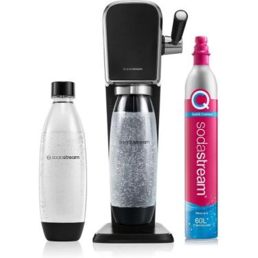Imagem de Máquina de Água com Gás Art Preta SodaStream com Cilindro