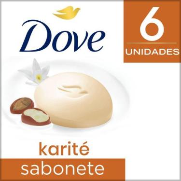Imagem de Sabonete em Barra Dove Delicious Care Karité e Baunilha Hidratante 6 U