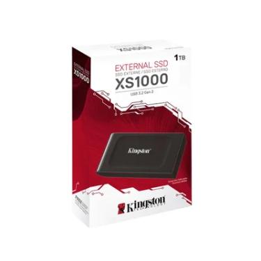 Imagem de SSD Externo Kingston 1tb Portátil Xs1000, Preto, Prata