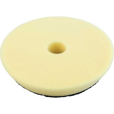 Imagem de Boina de Espuma para Polimento para Refino 5 para Politriz Roto Orbital Sistema Fixa Fácil Amarelo Vonder