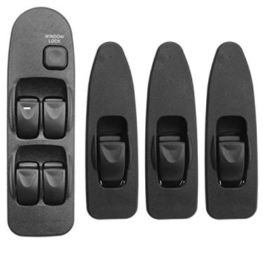 Imagem de Interruptor de janela elétrico, adequado para Mitsubishi Carisma Space Star MR740599 MR792845 MR792851 (1 conjunto com 4 peças)