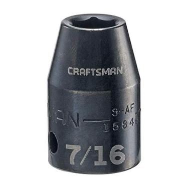 Imagem de CRAFTSMAN Soquete de impacto raso, SAE, chave de 1/2 polegada, 7/16 polegadas (CMMT15849)