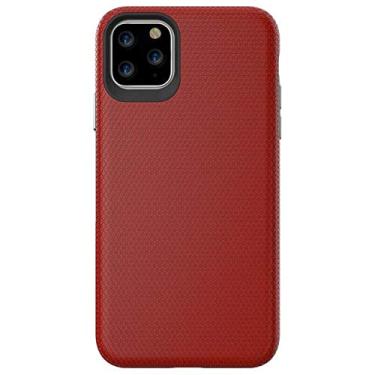 Imagem de Capa de telefone blindada à prova de choque para iphone 12 13 11 pro max xr x xs max 6 7 8 plus dissipação de calor tpu pc 2 em 1 capa traseira dura, vinho tinto, para iphone 8