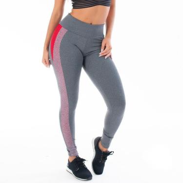 Imagem de Calca Legging Mescla Com Telinha | Black Fang 6028