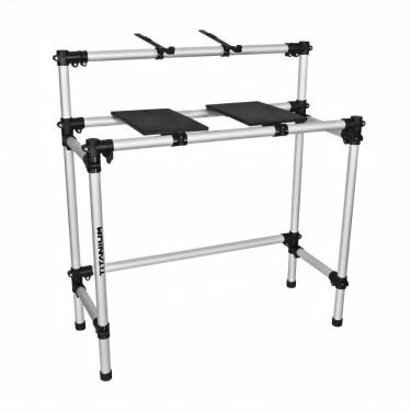 Imagem de Rack Profissional Titanium RDJ CDJ Case Bandeja Para CDJs na Case, Controlador, Teclado + Suporte Notebook