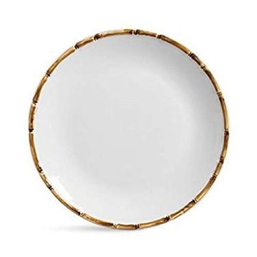 Imagem de Conjunto 6 Pratos Raso Bambu Branco Scalla Ceramica