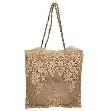 Imagem de 1 peça bolsa de renda bordada L praia bordada e moda vintage verão senhora bolsa feminina portátil para bolsa tamanho ombro, Cores sortidas