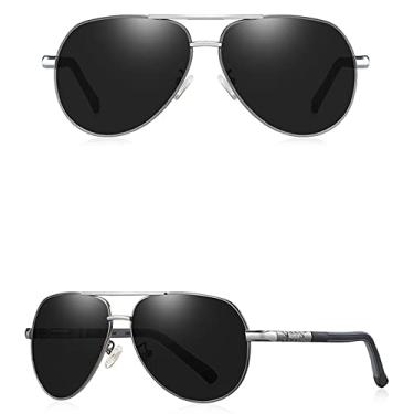 Imagem de Óculos de Sol Masculino Vintage de Alumínio Masculino Revestimento Polarizado Clássico Óculos de Sol Feminino Sombra Masculino Acessórios de Condução Óculos, 9,A