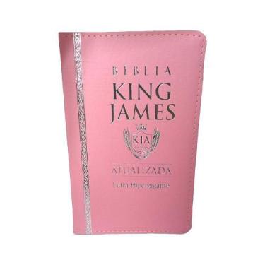 Imagem de Bíblia Sagrada King James Atualizada Hipergigante Luxo - Rosa