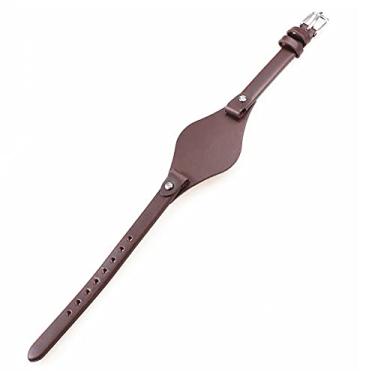 Imagem de Pulseira de couro ajustável para Fossil Es3077 2830 3262 3060, Marrom, Moderna