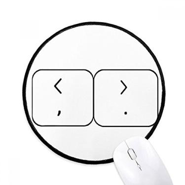 Imagem de DIYthinker Suportes de símbolo de teclado mouse pad desktop escritório tapete redondo para computador