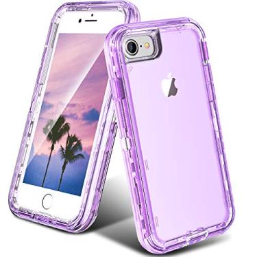 Imagem de ORIbox Capa compatível com iPhone SE 2022/2020, compatível com iPhone 7, compatível com iPhone 8, capa resistente à prova de choque anti-queda