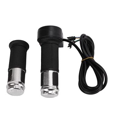 Imagem de Alça de acelerador de bicicleta elétrica de 6 núcleos, acessório de bicicleta elétrica, leve, ampla compatibilidade para bicicleta elétrica (prata)