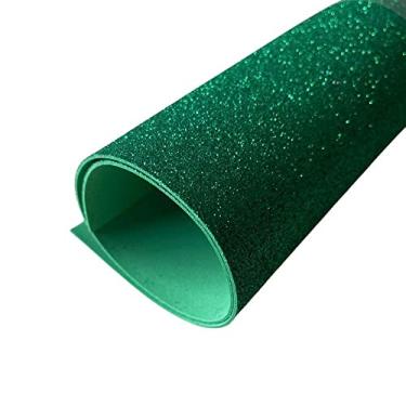Imagem de EVA com Glitter 40x48 - Kit com 10 folhas - escolha a cor (Verde)