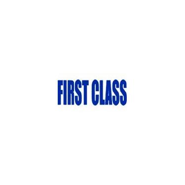 Imagem de Carimbo autotintado grande First Class – Azul