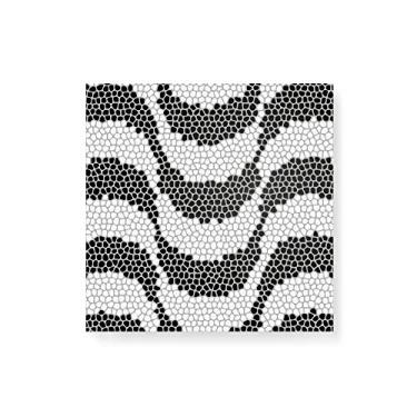 Imagem de Arte Maníacos Quadro Decorativo em Tela Canvas Optical Ondas Mosaico - 50x50cm