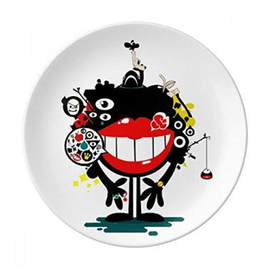 Imagem de Prato de monstro decorativo de porcelana Salver do Universo e Alienígena