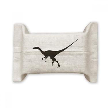 Imagem de Bolsa de linho de algodão com suporte para cobertura de papel de osso em miniatura de dinossauro