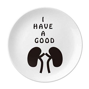 Imagem de Good Kidney Body Lucky Plate Decorativa Porcelana Salver Prato de Jantar