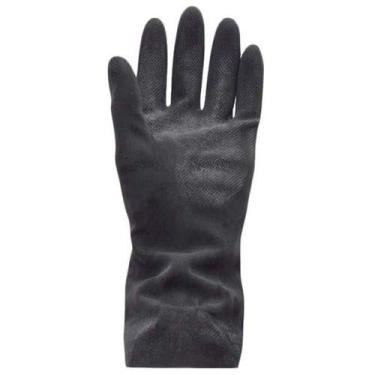 Imagem de Luva De Látex Preta Antiderrapante Mucambo 07 M
