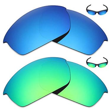 Imagem de Mryok 2 pares de lentes polarizadas de substituição para óculos de sol Oakley Flak Jacket – Opções