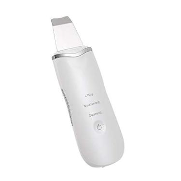 Imagem de Cuidado Rosto Ultrasonic Rosto Limpador Pele Purificador - Limpador de Pele Facial - Aço Inoxidável - Branco