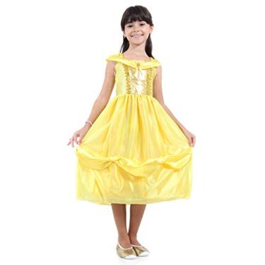 Imagem de Fantasia Princesa Dourada Std Infantil Sulamericana 927004-G