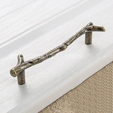 Imagem de Puxador de armário de galho de árvore retrô, cozinha, armário, gaveta, puxador, maçaneta, ferragens, 8, cobre, 96 mm