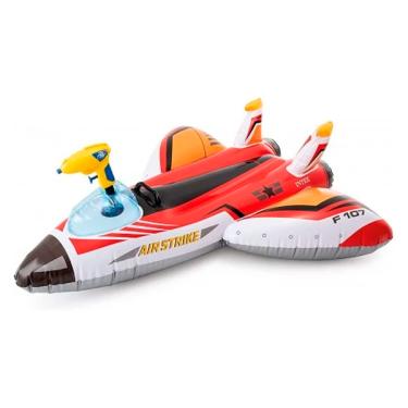 Imagem de Bote Inflável Avião para Piscina com Pistola de Água - Intex - Vermelho