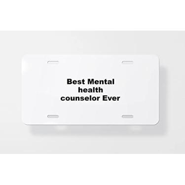 Imagem de Capa para placa de licença Mental Health Counselor – Capa para placa de carro – Capa para placa de carro 15 x 30 cm