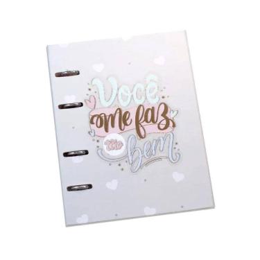 Imagem de Caderno Argolado 90G Voce Me Faz Tao Bem 80 Fls