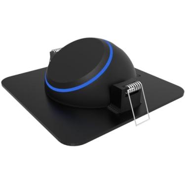 Imagem de Suporte de Embutir no Teto Compativel com Amazon Alexa Echo Dot 4 e 5 - Perfil Quadrado - Preto