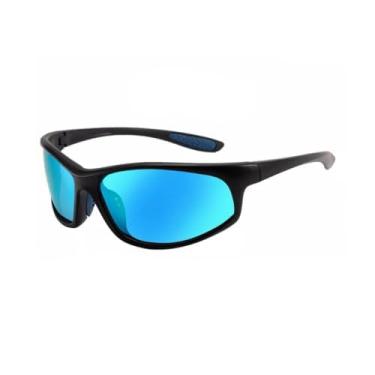 Imagem de Oculos de Sol Polarizado Masculino Esportivo Ciclista Corrida Para Pesca Com Proteção 100% UV (AZUL)