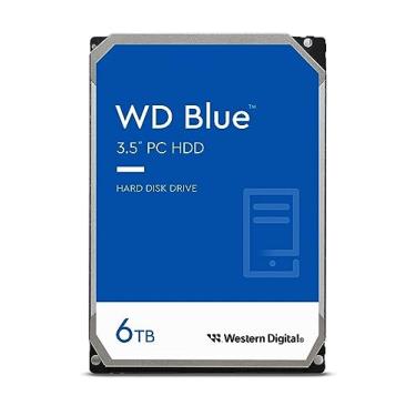 Imagem de Western Digital Disco rígido interno WD Blue PC 6TB - 5400 RPM, SATA 6 Gb/s, 256 MB de cache, 3,5" - WD60EZAZ