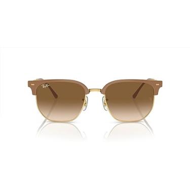 Imagem de Óculos de Sol Ray-Ban New Clubmaster 0RB4416 672151 Tam 53 / Marrom Claro/Ouro - Lentes Marrom Gradiente