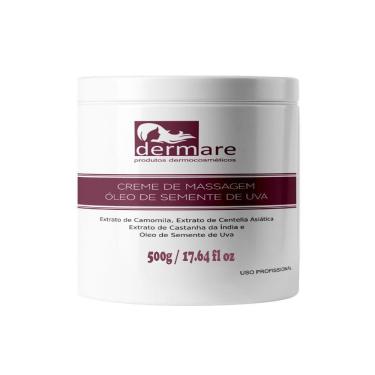 Imagem de Creme de Massagem Óleo de Semente de Uva 500g - Dermare