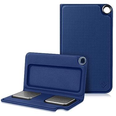Imagem de Fintie Capa protetora para Alivecor Kardia Mobile, capa de transporte de couro PU premium com fecho magnético e suporte de chave para monitor cardíaco KardiaMobile, [não serve para KardiaMobile 6L], a