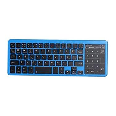 Imagem de Teclado sem fio KANBUN, teclado de tamanho completo com teclado numérico notebook desktop computador teclado para jogos de escritório em casa