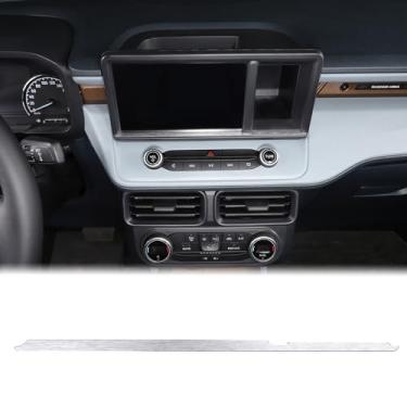 Imagem de Capa de faixa decorativa inferior de navegação para painel compatível com Ford Maverick 2022+ Capa de acabamento inferior de navegação para console central de navegação Painel de navegação Acessórios