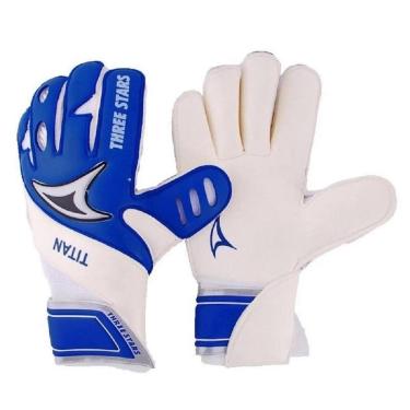 Imagem de Luva Goleiro  Three Stars Titan Branco e Azul-Unissex