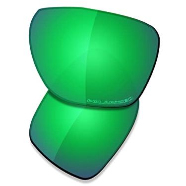 Imagem de SAUCER Lentes de reposição premium para óculos de sol Oakley Sylas OO9448 | Sylas Low Bridge Fit OO9448F de alta definição - Verde Jade polarizado