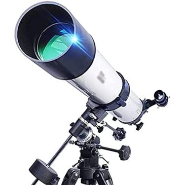 Imagem de Telescópio ideal para iniciantes, abertura de 90mm, 1000mm, telescópio refrator astronômico com adaptador de smartphone, mochila, telescópio portátil