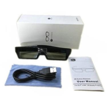Imagem de Óculos 3D Óculos 3D recarregáveis com obturador ativo para projetor dlp 3D (grande venda)