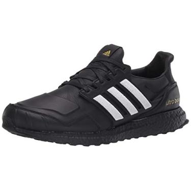 Imagem de adidas Tênis unissex Ultraboost DNA Lea, Preto/branco/dourado metálico, 5