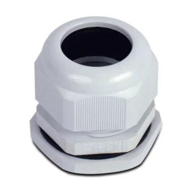 Imagem de Conector Prensa Cabo Nylon Aletado Rosca Longa Cinza - Steck | PG48 Ref.S-808LI