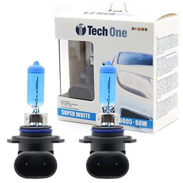 Imagem de PAR LAMPADAS SUPER BRANCAS 9005 (HB3) 8500K 60W TECH ONE 12V