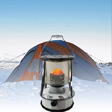 Imagem de Aquecedor de fogão a querosene, fogão de acampamento a querosene fogão a óleo combustível portátil à prova de vento, mini aquecedor de acampamento 2 em 1 para acampamento ao ar livre para pesca no
