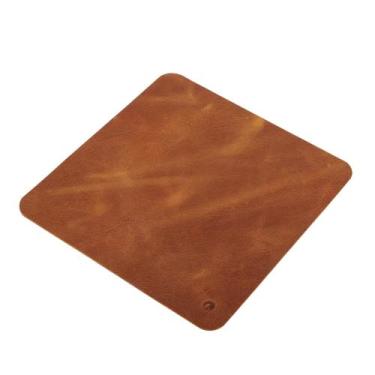 Imagem de Mousepad Couro Legítimo Sem Costura Couro50 20X20 05, Dourado