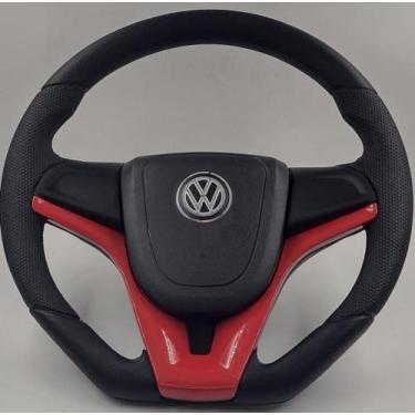 Imagem de Volante Esportivo Para Volkswagen Fox Golf Polo Gol G5 Saveiro Voyage