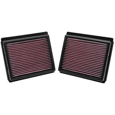 Imagem de K&N Filtro de ar do motor: Alto desempenho, premium, lavável, filtro de substituição: Compatível com Nissan/Infiniti V6 (Fuga, Q70, Q70L, M37, M35), 33-2440